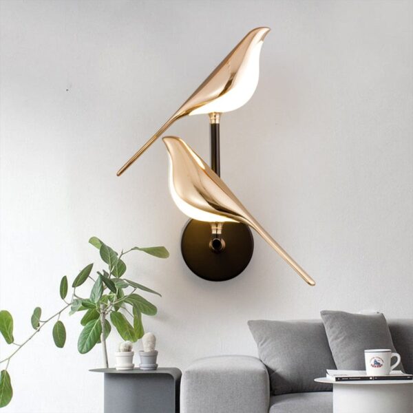 Chirpy Bird Pair Wall Lights