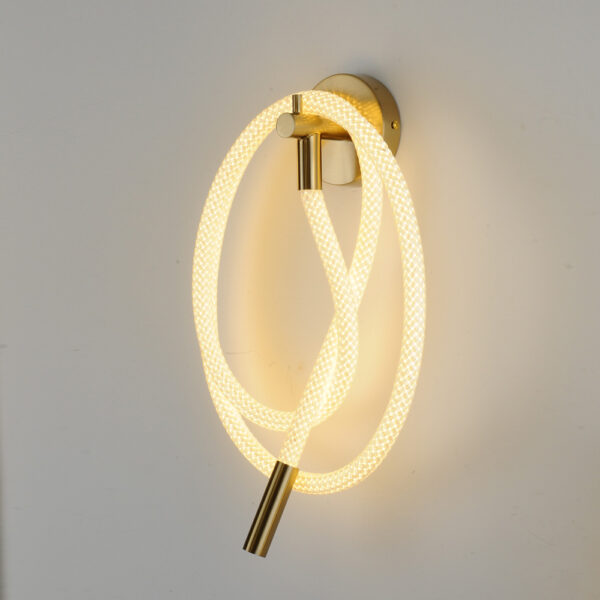 Gold Silicon Long Acrylic Tube Wall light